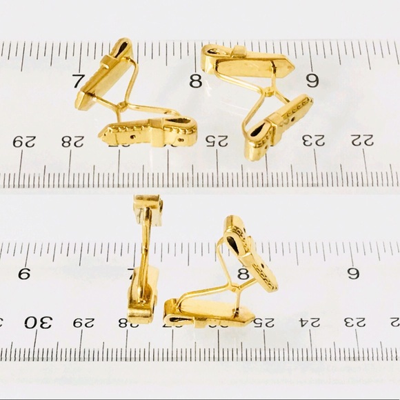 Hermès 18k Gold Belt Cufflinks Cuff Links - Picture 5 of 8